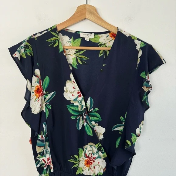 Umgee Black Floral Romper - Picture 6 of 11